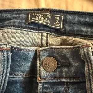 Abercrombie & Fitch womens Dark Blue Denim Jeans
